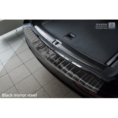 Накладка на задний бампер (черный глянец) Audi Q5 (2008-2017) бренд – Avisa главное фото